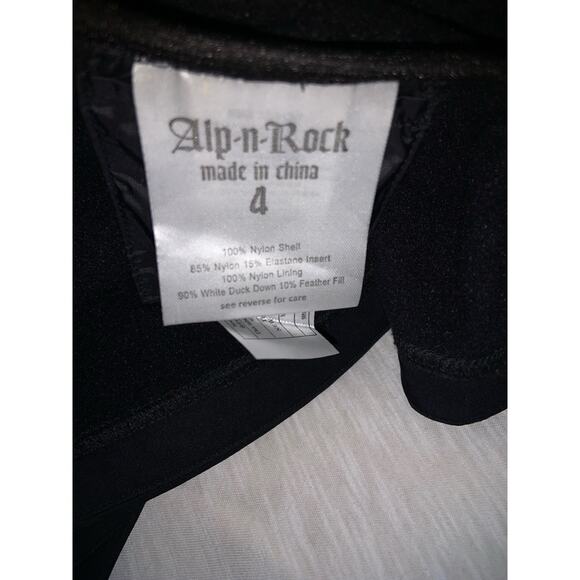ALP N ROCK Women’s Full Zip Down Puffer Embroidered Jacket Size 4 - Picture 7 of 9
